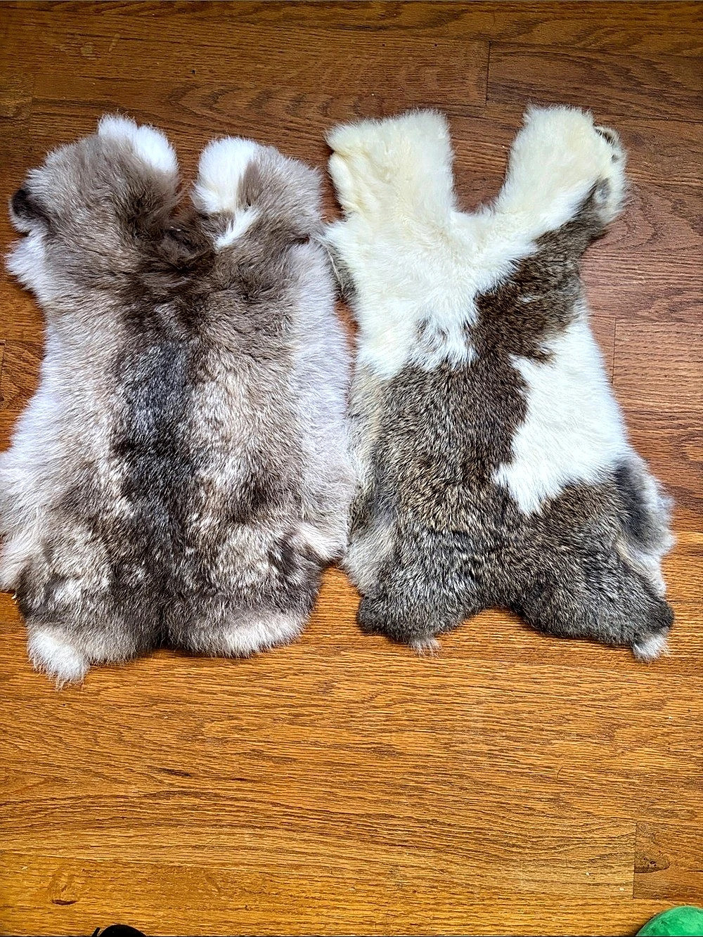 0155 set rabbit fur pelts craft supply